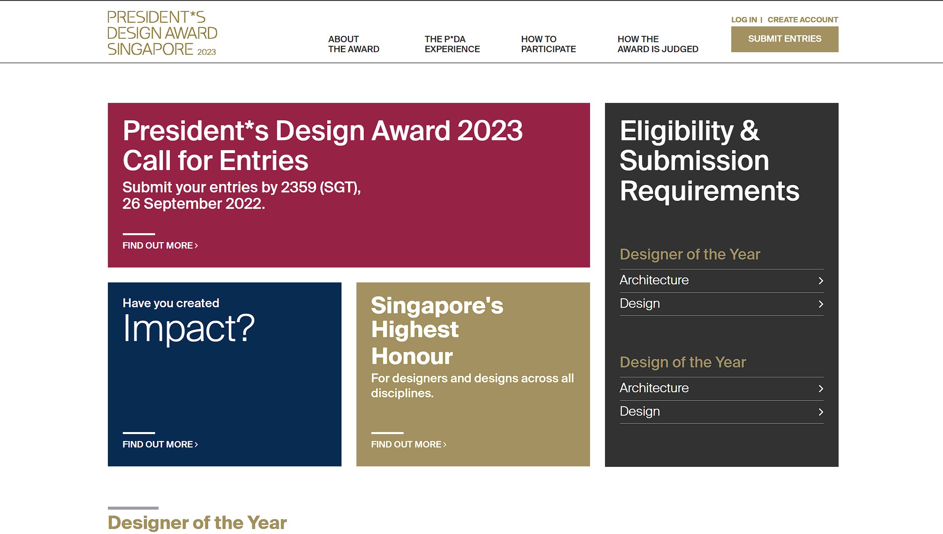 President*s Design Award 2023